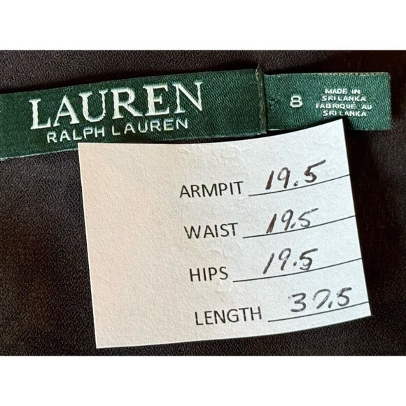 Lauren Ralph Lauren Women’s 8 Dark Floral Paisley Shift Dress Cottagecore - Picture 2 of 9